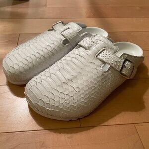 Luxe White Mule - Size 12 men’s shoes - BRAND NEW